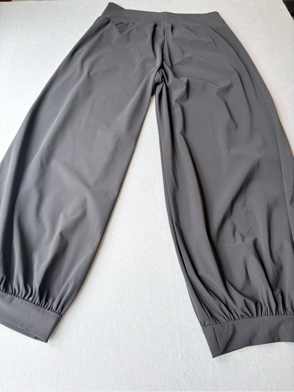 bryn Walker Black Balloon Pull-On Pants Elastic Cuffs sz L Art-to-Wear Trousers - Picture 9 of 9